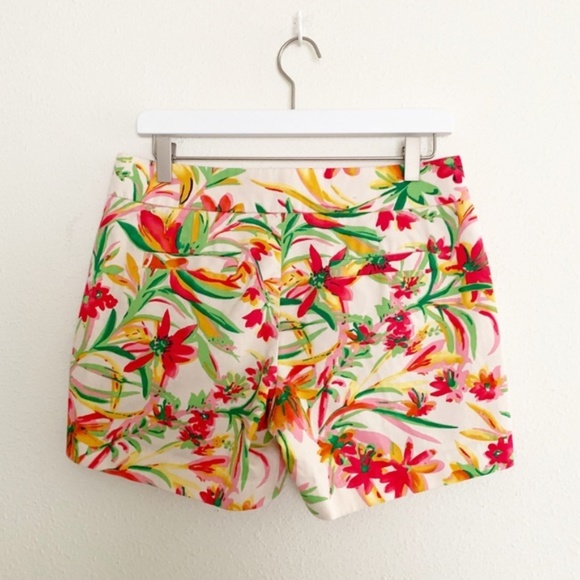 J. Crew Factory Chino Tropical Floral Shorts - Picture 2 of 5